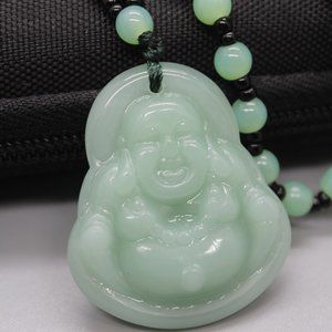Obsidian Buddha Milefo Green